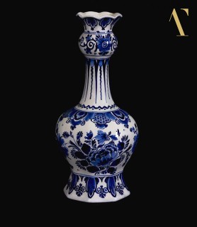 Vaso bottiglia blu Delft